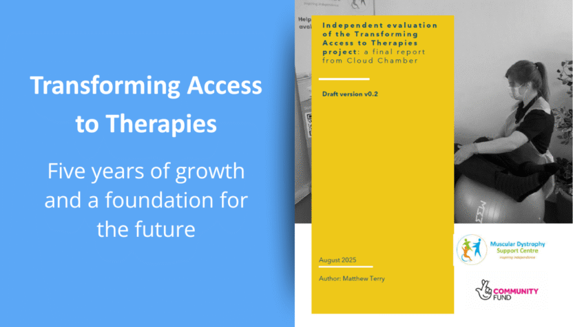 Text Transforming Access to Therapies: Five years of growth and a foundation for the future Next to this is an image of the front page of the TATT report